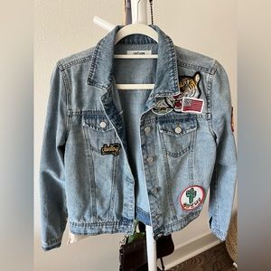 Denim patch jacket